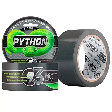 Cinta Pynthon multiuso 48mm x 9mt adhesiva fibrada alta resistencia