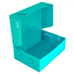 Cajas archivo oficio plasticas PLANA tapa volcada 12cm 701 Pack 25u