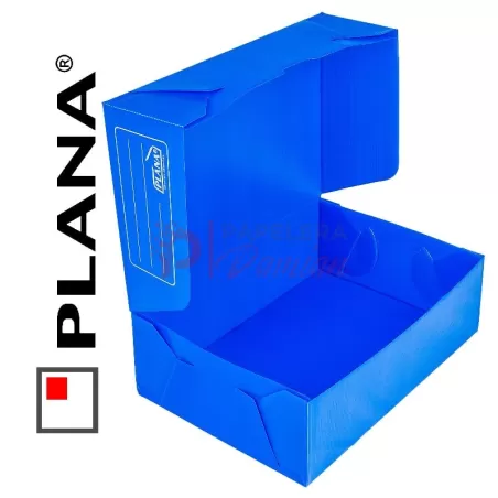 Cajas archivo oficio plasticas PLANA tapa volcada 12cm 701