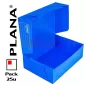 Cajas de archivo Legajo plasticas PLANA 12cm 703 Pack 25