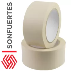 Cinta de papel 48mm SonFuertes 50 mt Caja 18 rollos adhesiva