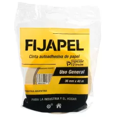 Cinta de papel precio 36mm Fijapel 40 mt Caja de 24 rollos