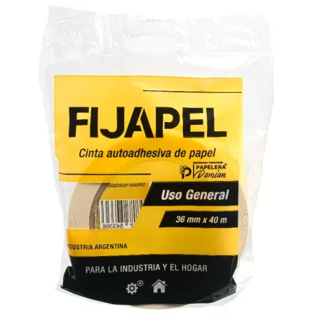 Cinta de papel precio 36mm Fijapel 40 mt Caja de 24 rollos