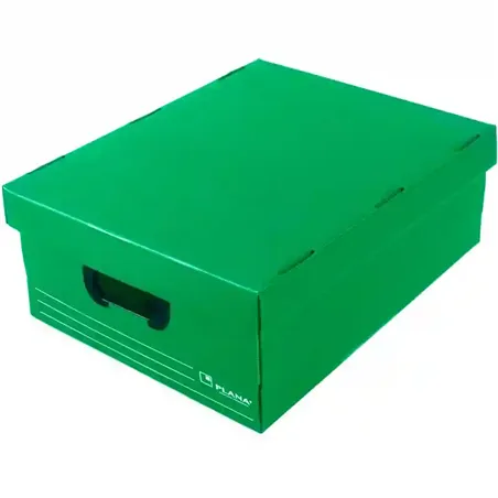 Cajas archivo plasticas grandes 450x350x150mm Plana 801 Pack 10 unidades Organizador