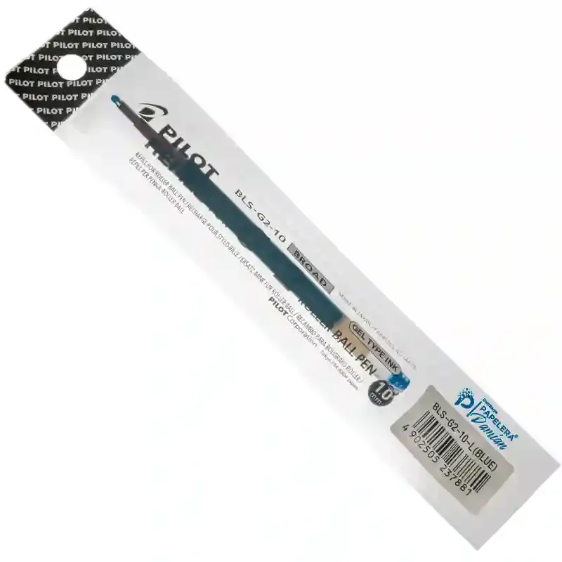 Repuesto para Lapicera Pilot G2 retractil Roller tinta gel 1 mm trazo grueso Boligrafo