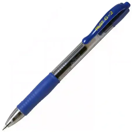 Lapicera Pilot G2 retractil Roller tinta gel 1 mm trazo grueso Boligrafo con grip