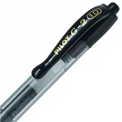 Lapicera Pilot G2 retractil Roller tinta gel 1 mm trazo grueso Boligrafo con grip