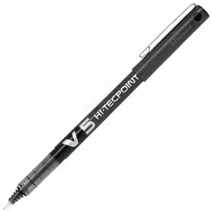 Lapiceras Pilot V5 Hi-tecpoint 0.5 mm Trazo ultra fino Punt aguja tinta liquida Boligrafo Roller Negro