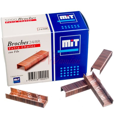 Broches Mit 24/8R Extra chatos de cobre caja x5000u