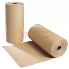 Papel Kraft madera 80gr bobina rollo 40cm 8Kg aprox