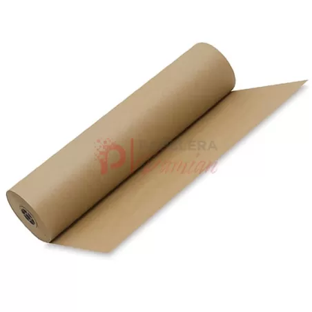 Papel kraft o Papel madera rollo o bobinas de 100cm tizados