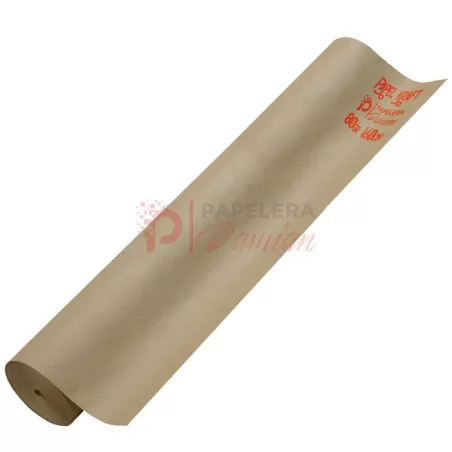 Papel kraft o Papel madera rollo o bobinas de 160cm tizados