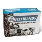 Bandas elasticas Flexibands caja 500 gramos diametro 40 mm. ancho 2 mm.