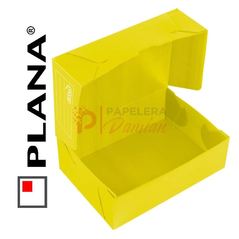 Cajas archivo oficio plasticas PLANA tapa volcada 12cm 701