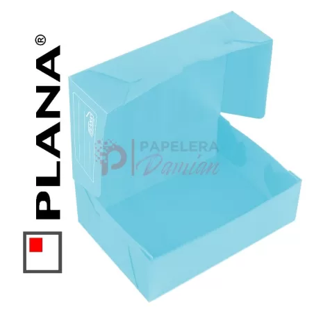 Cajas archivo oficio plasticas PLANA tapa volcada 12cm 701