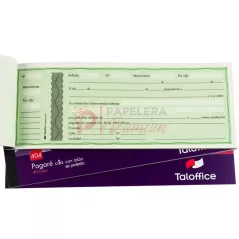 Pagare en dolares sin protesto Tal-Office 404 40 hojas con talon